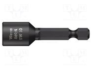 Screwdriver bit; 6-angles socket; Socket: HEX 12mm WERA