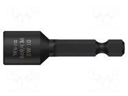 Screwdriver bit; 6-angles socket; Socket: HEX 13mm; with magnet WERA