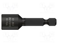 Screwdriver bit; 6-angles socket; Socket: HEX 11mm; with magnet WERA