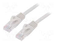 Patch cord; U/UTP; Cat: 6; RJ45 plug,both sides; stranded; CCA; 1m GEMBIRD