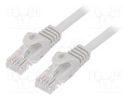 Patch cord; U/UTP; 6; stranded; CCA; PVC; grey; 2m; 26AWG; Cablexpert GEMBIRD