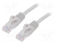 Patch cord; U/UTP; 6; stranded; CCA; PVC; grey; 30m; 26AWG GEMBIRD