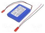 Re-battery: Li-Po; 7.4V; 3500mAh; cables,JST SYR-02T socket CELLEVIA BATTERIES