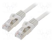 Patch cord; F/UTP; 6; stranded; CCA; PVC; grey; 2m; RJ45 plug; 26AWG GEMBIRD