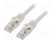 Patch cord; S/FTP; 6a; wire; Cu; LSZH; grey; 50m; 27AWG; Øcable: 5.8mm GEMBIRD