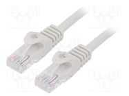 Patch cord; U/UTP; 6; stranded; CCA; PVC; grey; 20m; 26AWG GEMBIRD