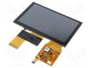 Display: TFT; 5"; 800x480; Window dimensions: 108x64.8mm; RGB Riverdi