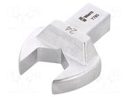 Wrench tip; torque,spanner; Spanner: 24mm; Socket size: 14x18mm WERA