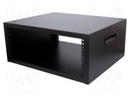 Enclosure: rack cabinet; Standard: 19"; 4U; Enclos.mat: steel HAMMOND