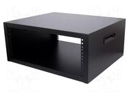 Enclosure: rack cabinet; Standard: 19"; 4U; Enclos.mat: steel HAMMOND