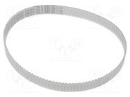 Timing belt; T2.5; W: 10mm; H: 1.3mm; Lw: 285mm; Tooth height: 0.7mm OPTIBELT