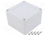 Enclosure: multipurpose; X: 90mm; Y: 90mm; Z: 60mm; ZP; ABS; gasket KRADEX