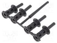 Rivets set; black; 4pcs. TRELLEBORG