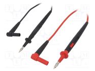 Test leads; probe tip x2,angular banana plug 4mm x2 TESTO