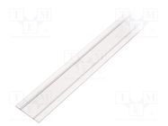 Cover; white; 2m; aluminium; for profiles,WALLE12 