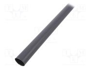 Heat shrink sleeve; glued; 4: 1; 24mm; L: 1.2m; black; polyolefine TE Connectivity