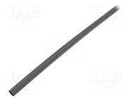 Heat shrink sleeve; glueless; 3: 1; 9mm; L: 1.2m; black; polyolefine TE Connectivity