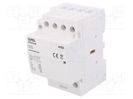 Contactor: 4-pole installation; 63A; 230VAC; NO x4; -5÷60°C ZAMEL