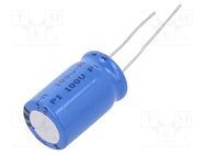 Capacitor: electrolytic; THT; 100uF; 100VDC; Ø12.5x20mm; Pitch: 5mm VISHAY