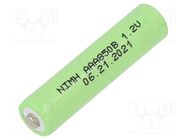 Re-battery: Ni-MH; AAA,R3; 1.2V; 850mAh JYH