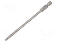 Screwdriver bit; Torx®; TX15; 1/4"; Overall len: 110mm WIHA