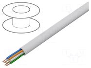 Wire; YTKSY; 3x2x0.5mm; telecommunication; wire; Cu; PVC; white BITNER