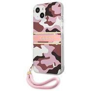 Guess GUHCP13SKCABPI iPhone 13 mini 5.4&quot; pink/pink hardcase Camo Strap Collection, Guess