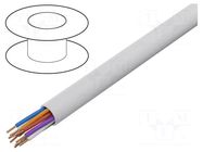 Wire; YTKSY; 5x2x0.5mm; telecommunication; wire; Cu; PVC; white BITNER