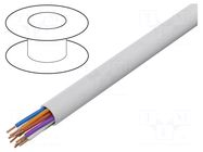 Wire; YTKSY; 5x2x0.5mm; telecommunication; wire; Cu; white BITNER