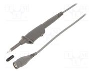 Probe: for oscilloscope; 0÷500MHz; 10: 1; 1ns; 10÷30pF; grey; 1.2m STÄUBLI