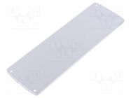 Front panel; aluminium; W: 53.04mm; L: 167.03mm; Thk: 2.5mm TEKO