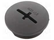 Stopper; M25; 1.5; IP56; polyamide; black; Thread: metric; 8mm 