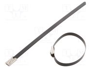 Cable tie; L: 125mm; W: 4.6mm; stainless steel AISI 304; 450N BM GROUP