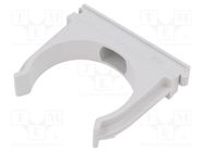 Bracket; ABS; Application: for braids; light grey; Size: 50 BM GROUP