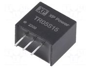 Converter: DC/DC; Uin: 17÷28VDC; Uout: 15VDC; Iout: 500mA; SIP3; THT XP POWER