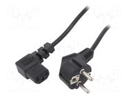 Cable; 3x0.75mm2; PVC; 1.2m; black; 10A; 250V ESPE
