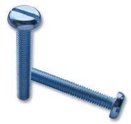 SCREW, SLT, PAN, BRASS, NP, M3X10, PK100