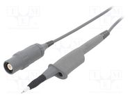 Probe: for oscilloscope; 0÷500MHz; 10: 1; 0.9ns; 10÷22pF; grey; 1.2m STÄUBLI