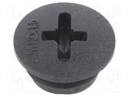 Stopper; M12; 1.5; IP56; polyamide; black; Thread: metric; 6mm BM GROUP