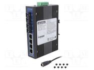 Switch Ethernet; unmanaged; Number of ports: 6; 12÷48VDC; RJ45 