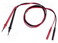 Test leads; Len: 1m; probe tip x2,banana plug 4mm x2 GW INSTEK