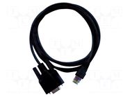 RS232 cable; D-Sub 9pin,RS232; Len: 2m; black GW INSTEK