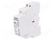 Contactor: 2-pole installation; 25A; 24VDC; NO x2; STM; -5÷60°C ZAMEL