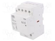 Contactor: 4-pole installation; 40A; 230VAC; NC + NO x3; -5÷60°C ZAMEL