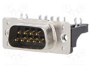 D-Sub; PIN: 9; socket; male; angled 90°; THT; UNC 4-40 HARTING