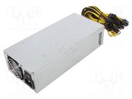 Power supply: computer; ATX; 1800W; Application: Bitcoin Miner QOLTEC