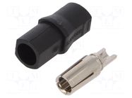 Connector: DC supply; plug; female; SH4,0; 35A; 500V; PIN: 1; black AMASS