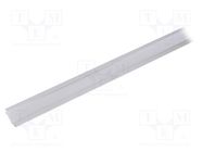 Profiles for LED modules; white; natural; L: 2m; GROOVE10 TOPMET