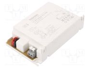 Power supply: switching; LED; 60W; 30÷43VDC; 1400mA; 198÷264VAC TRIDONIC