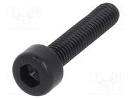 Screw; M3x14; 0.5; Head: cheese head; hex key; HEX 2,5mm; steel BOSSARD